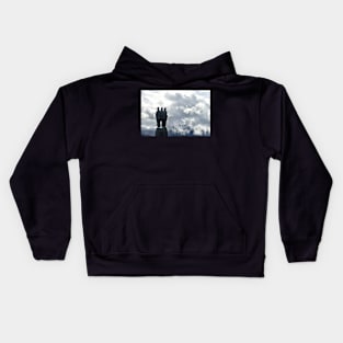 Looking towards the mountains - Commando Memorial, Spean Bridge Kids Hoodie